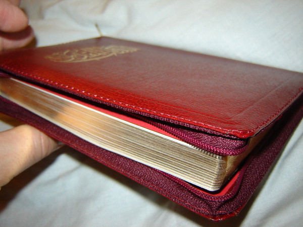 Arabic Burgundy New Van Dyck Bible Slimline Bible / The Bible Society Of Egypt