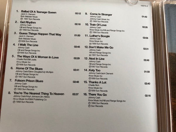 Johnny Cash and the Tennessee two / 16 Greatest Hits / Ballad of a Teenage Queen, I walk the line, Folsom Prison Blues, Luther's Boogie / Audio CD 2005 / 10575-2 (5706238326404)