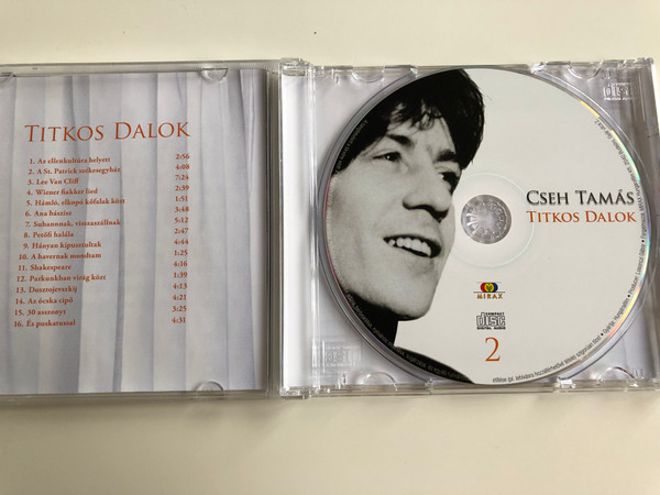 Cseh Tamás Titkos Dalok 2 / Az ellenkultúra helyett, Lee Van CLiff, Ana Bászisz, Petőfi halála, Shakespeare, Az ócska cipő / Audio CD 2009 / Mirax (5996473007736)