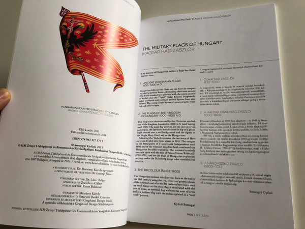 Hungarian Military Flags by Győző Somogyi / Magyar Hadizászlók / A Millennium in The Military - Egy Ezredév Hadban / Paperback 2014 / HM Zrínyi (9789633275795)