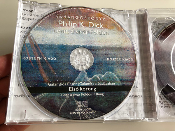 Philip K. Dick - Lenn a sivár földön (Upon the Dull Earth) / Compilation of Sci-Fi novellas / Read by Galambos Péter - Galamb / 2CD Audio Book 2007 / Kossuth - Mojzer kiadó (978960956703)