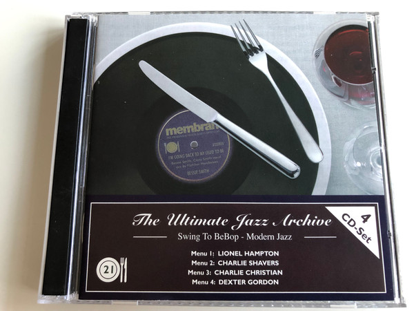 The Ultimate Jazz Archive / 4 CD- Set / Swing to BeBop - Modern Jazz / Lionel Hampton, Charlie Shavers, Charlie Christian, Dexter Gordon / Audio CD SET 2005 / Membran Music / LC12281 (4011222227775) 4 CD- Set No. 21 