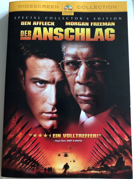 Der Anschlag DVD 2002 The Sum of all fears / Directed by Phil Alden Robinson / Starring: Ben Affleck, Morgan Freeman (4010884525076)