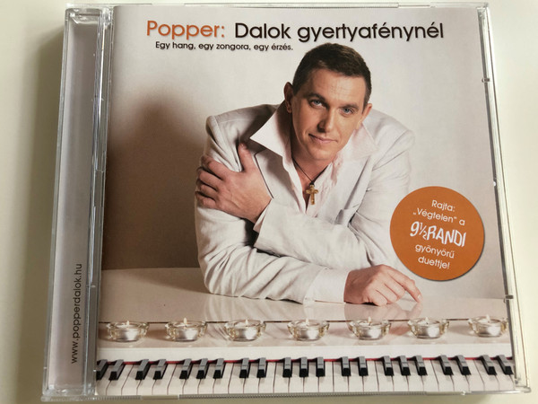 Popper: Dalok gyertyafénynél / Egy hang, egy zongora, egy érzés / Rajta "végtelen a 9 1/2 randi gyönyörű duettje / Audio CD / DBMM214 (5051442701524)