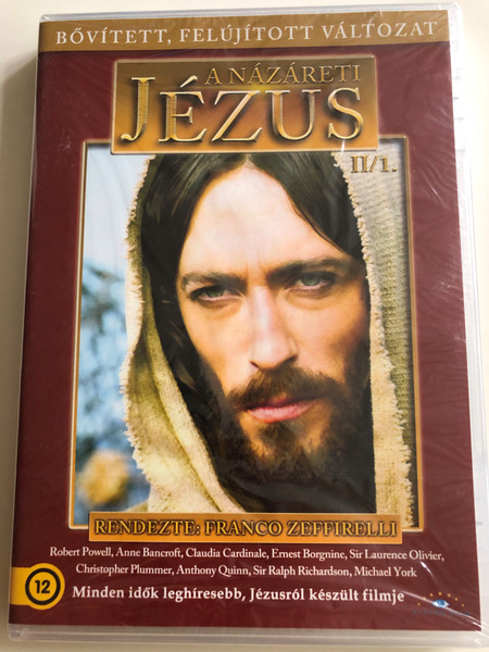 Jesus of Nazareth II/1. DVD 1977 A názáreti Jézus / Directed by Franco Zeffirelli / Starring: Robert Powell, Anne Bancroft, Claudia Cardinale, Valentina Cortese, Ian McShane, Sir Laurence Olivier / Extended - Remastered Edition (5999886089023)