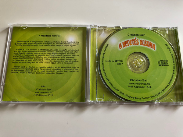 Christian Satri - A nevetés albuma / Laughter Album - for meditational and therapeuthical purposes / CHR-7 / Audio CD (NevetesCD)