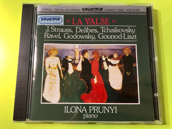 La Valse / J. Strauss, Delibes, Tchaikovsky, Ravel, Godowsky, Gounod-Liszt / Ilona Prunyi piano / Hungaroton Classic / Audio CD 1992 / HCD 31435 (5991813143525)