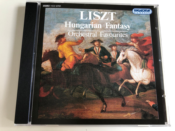 Liszt - Hungarian Fantasy / Orchestral Favourites / Szeged Symphony Orchestra, Hungarian State Orchestra / Jenő Jandó piano / Conducted by Tamás Pál, János Ferencsik, Gyula Németh / Hungaroton / HCD 12721 / Audio CD 1994 (5991811272128)