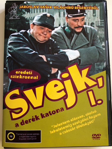 Dobry Voják Svejk 1. DVD 1956 Svejk a derék katona 1. / Directed by Karel Stekly / Starring: Rudolf Hrusinsky, Svatopluk Benes, Frantisek Filipovsky, Bozena Havlicková (5999545584470)