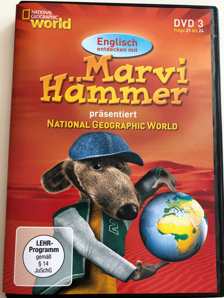 Marvi Hämmer präsentiert National Geographic World vol 3. DVD 2006 / Episodes 21 - 24 / German & English Documentary series for children (MarviHammerDVD3)