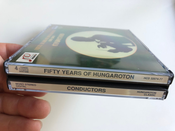 Fifty Years of Hungaroton (1951 - 2001) / Conductors / 4x Audio CD BOX 2001 / László Somogyi, Miklós Erdélyi, János Ferencsik, Gyula Németh, Iván Fischer, Nicholas McGegan, Domokos Héja / Ötven éve Hungaroton / HCD 32074-77 (5991813207425)