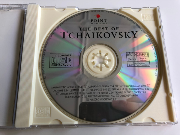 Il Grande Tchaikovsky / Simfonia N. 6. "Patetica", Suite dal Balletto "Lo Schiaccianoci", Concerto per Violoino / Il Meglio della Musica Classica / Audio CD 1992 (027726880426)