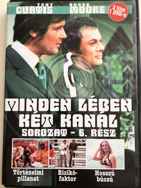 The Persuaders series vol 6. DVD 1971 Minden lében két kanál sorozat 6. rész / Directed by Leslie Norman, Roy Ward Baker, Basil Dearden, Val Guest / Starring: Roger Moore, Tony Curtis, Laurence Naismith, Bruno Barnabe, Imogen Hassal / 3 episodes on DVD (5999545581677)