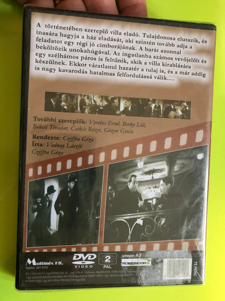 Ez a villa eladó DVD 1935 Villa for Sale / Directed by Czifra Géza / Starring: Kabos Gyula, Turay Ida, Verebes Ernő, Berky Lili, Bilicsi Tivadar
