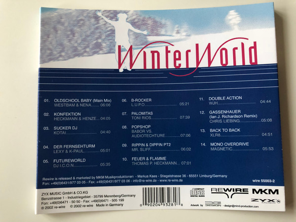 Winterworld / Chris liebing, Westbam & nena, Dj. I.c.on., Lexy & K-paul, Thomas P. Heckmann / Audio CD 2002 / Zyx Music (090204932818)