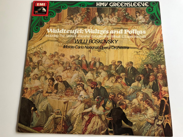 Waldteufel: Waltzes and Polkas/ Including The Skaters: España - Estudiantina - Minuit - L'Esprit Francais/ Willi Boskovsky/ Monte Carlo National Opera Orchestra/ EMI Records Ltd./ LP, STEREO-QUADRAPHONIC/ ESD 7012