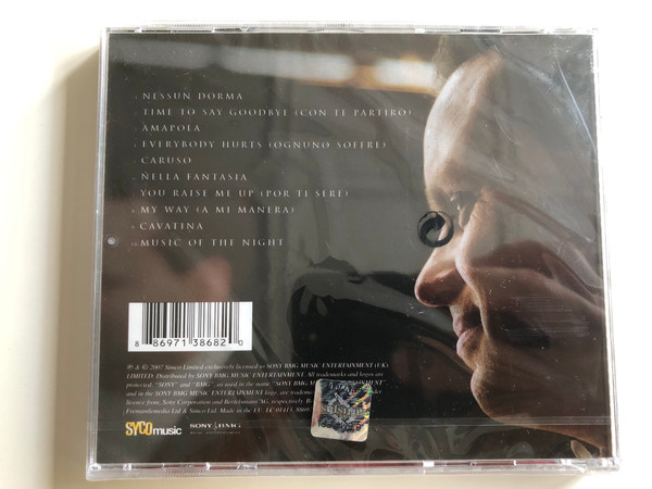 Paul Potts - One Chance / Includes Nessun Dorma and Time to say Goodbye as performed on the Hit ITV1 Show / Audio CD 2007 / Sony BMG (886971386820)