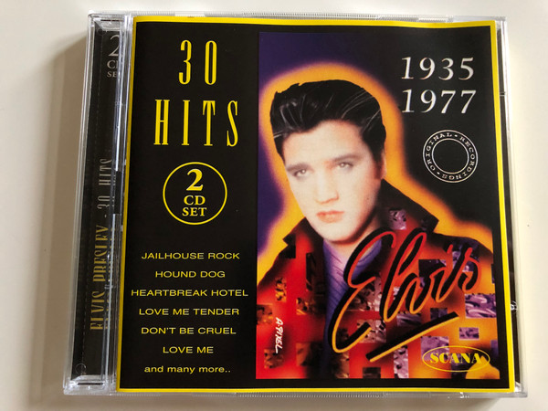 Elvis Presley - 30 hits / 1935-1977 / Jailhouse Rock, Hound dog, Heartbreak Hotel, Love me Tender, Don't be Cruel, Love me and many more.. / 2 CD Set 1995 / Scana 95039 (7393068503921)