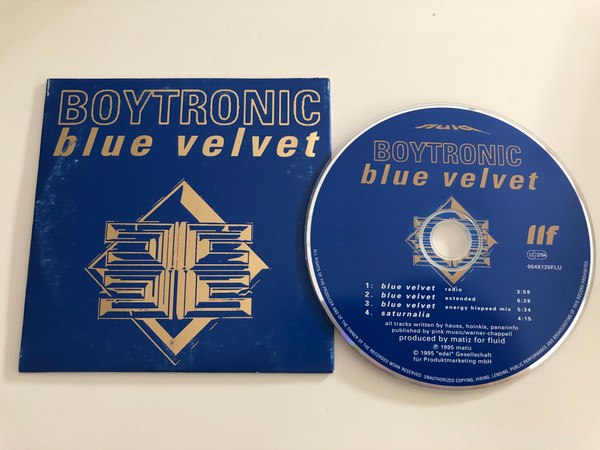 Boytronic - Blue Velvet / CD 0048125 FLU / Audio CD 1995 (782124481254)