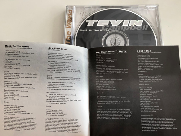 Tevin Campbell - Back to the World / I got it Bad, Tell me Where, We can work it out / Audio CD 1996 / WE 833 (093624600329)