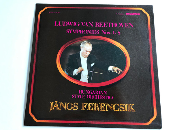 Ludwig van Beethoven - Symphonies Nos. 1. 8 / Hungarian State Orchestra / János Ferencsik / HUNGAROTON LP STEREO - MONO / SLPX 11890