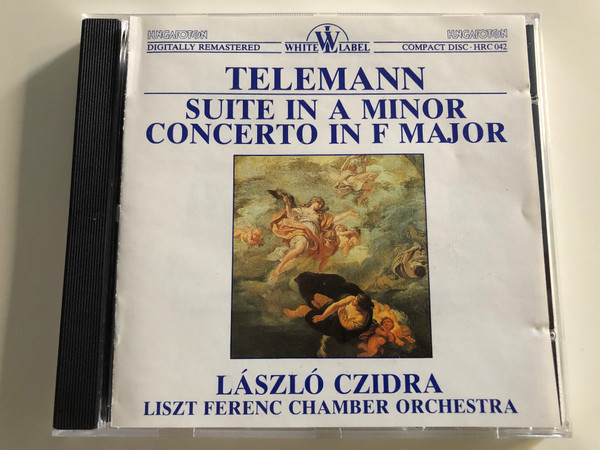 Telemann - Suite in A minor - Concerto in F Major / László Czidra recorder, József Vajda basson / Liszt Ferenc Chamber Orchestra / Conducted by János Rolla / Hungaroton White label / HRC 042 / Audio CD 1980 (HRC042)