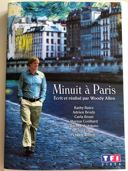 Midnight in Paris DVD 2011 Minuit à Paris / Directed by Woody Allen / Starring: Kathy Bates, Adrien Brody, Carla Bruni, Marion Cotillard, Rachel McAdams, Michael Sheen, Owen Wilson (3384442249430)