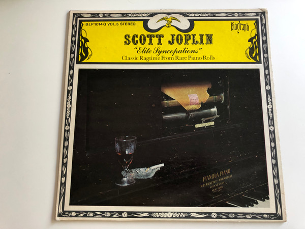 Scott Joplin ‎– Elite Syncopations / Classic Ragtime From Rare Piano Rolls Vol.5 / BIOGRAPH LP STEREO / BLP 1014Q