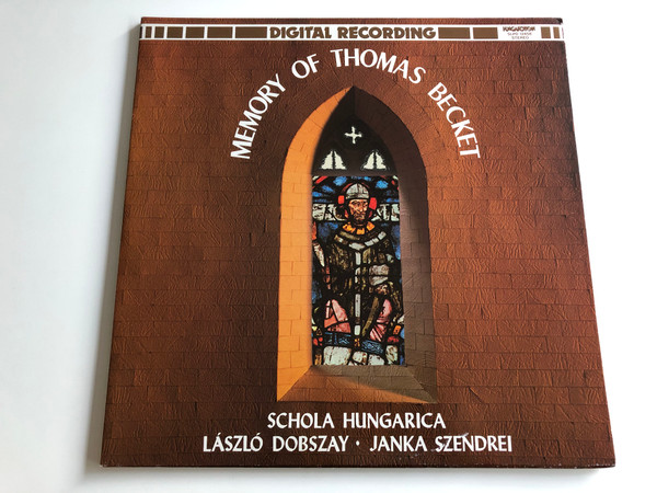 Memory Of Thomas Becket / Schola Hungarica ‎/ Laszlo Dobszay, Janka Szendrei / HUNGAROTON LP STEREO / SLPD 12458