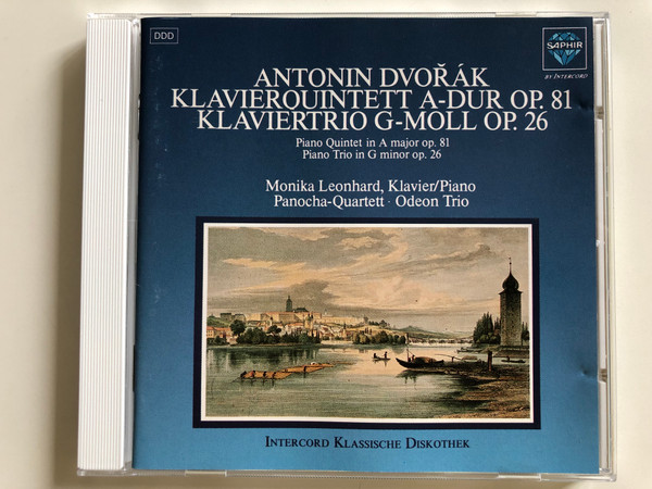 Antonín Dvořák - Klavierquintett A-Dur Op. 81 / Klavier Trio G-moll Op. 26 / Monika Leonhard piano, Panocha-Quartett, Odeon Trio / Audio CD 1989 / INT 830.863 (4006758308630)