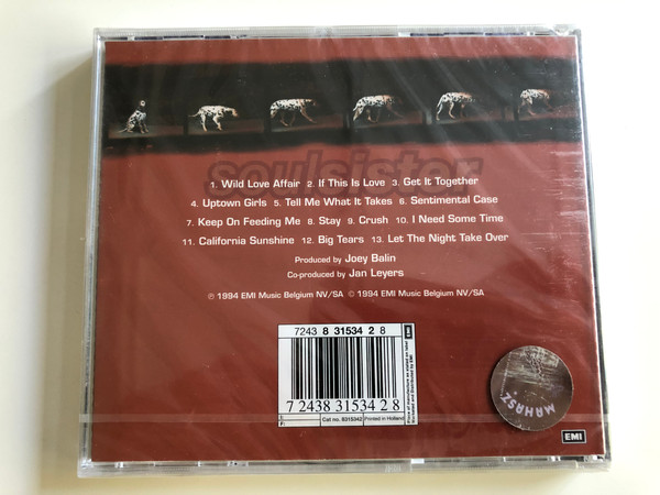 Soul Sister - Swinging like big dogs / If this is Love, Get it Together, Uptown Girls, Big Tears / Audio CD 1994 / EMI (724383153428)