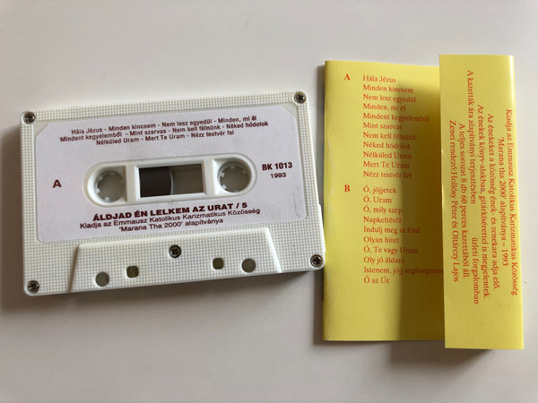 Áldjad Én Lelkem Az Urat / Emmausz Katolikus Karizmatikus Közösség Ének - És Zenekara ‎/ HUNGAROTON CASSETTE STEREO / BK 1013