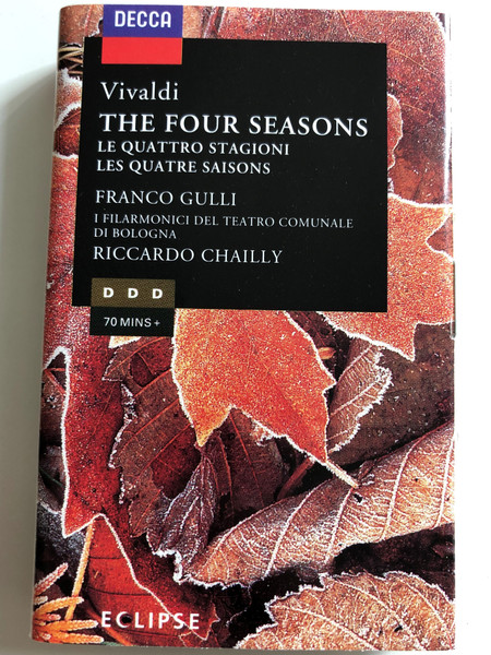 Vivaldi – The Four Seasons / Franco Gulli / I Filarmonici Del Teatro Di Bologna / Conducted: Riccardo Chailly / DECCA CASSETTE STEREO / 448 225-4