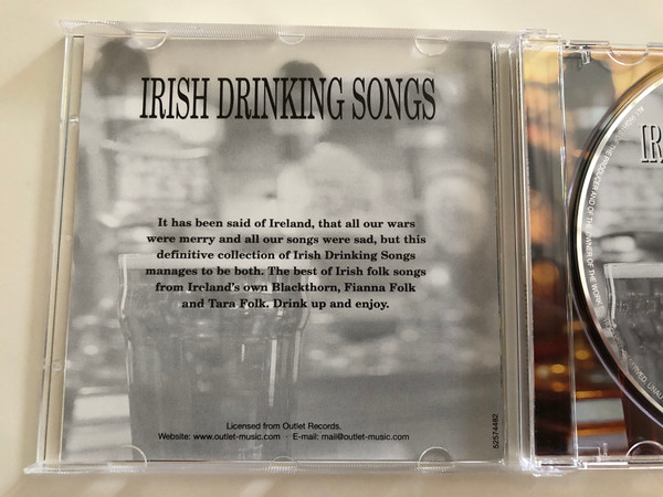 Irish dirnking songs / Pat Woods, Tara Folk, Blackthorn, Connie Foley / Audio CD 1999 / Elap (5706238311110)