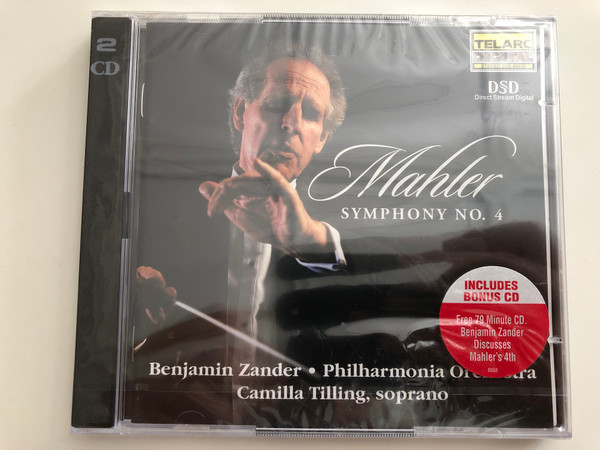 Mahler - Symphony No. 4 / Benjamin Zander / Philharmonia Orchestra / Camilla Tilling, soprano / Includes Bonus CD / 2CD Audio Set / Telarc Digital (089408055522)