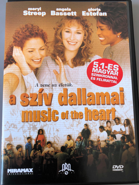 Music of the heart DVD 1999 A szív dallamai / Directed by Wes Craven / Starring: Meryl Streep, Aidan Quinn, Angela Bassett, Gloria Estefan, Jane Leeves (5999551920248)