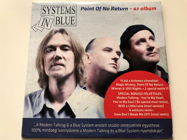  Systems in Blue - Point of no return - az album / Audio CD Pt CD-DVD 199 (5999549906414)