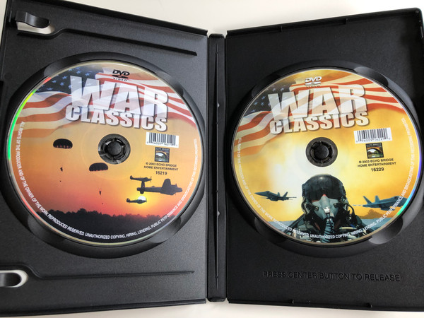  War Classics DVD 2003 / 8 Feature films / Casablanca Express, Cold War Killers, A yank in Libya, Waterfront, Commandos, Eagles Attack at dawn, Go for Broke! Hitler's SS: Portrait of Evil / 2 DVD (096009252298)