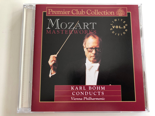 Mozart - Masterworks / Limited Edition Vol.3 / Conducted: Karl Bohm / Vienna Philharmonic / Premier Club Collection Audio CD 1992 / PCC 003