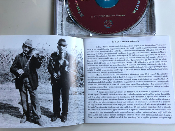 Erdelyi es Moldvai Primasok / Musicians from Transilvania and Moldavia ‎/ Etnofon ‎Audio CD 2001 / ED-CD 019