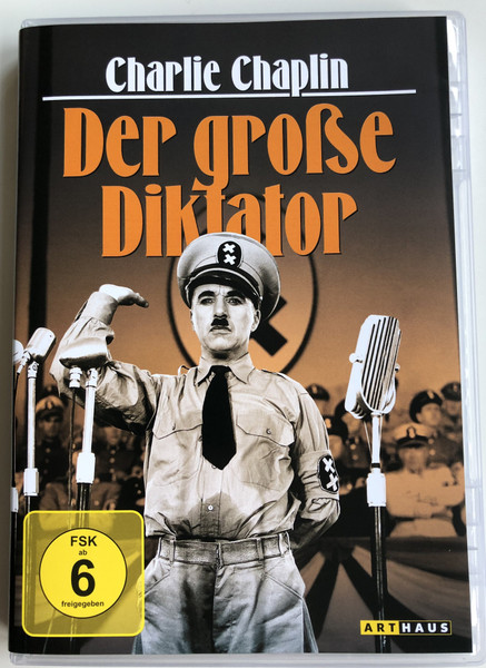 The Great Dictator DVD 1940 Der Große Diktator / Directed by Charles Chaplin / Starring: Charlie Chaplin, Paulette Goddard, Jack Oakie, Reginald Gardiner / B&W political satire film (4006680052496)