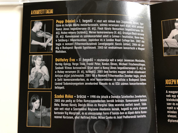Nagyvary Quartet / Ludwig von Beethoven: I. String Quartet No. 4 in C minor, Op. 18, II. String Quartet No. 1 in C major, Op. 29 / Tom-Tom Records Audio CD 2009 / TTCD 127