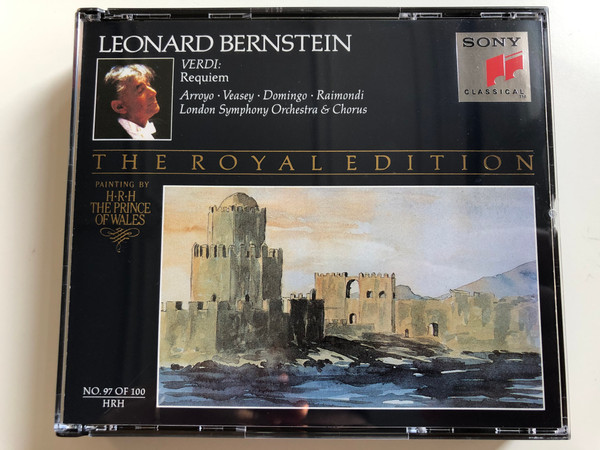 Leonard Bernstein - Verdi: Requiem / Arroyo, Veasey, Domingo, Raimondi / London Symphony Orchestra & Chorus / The Royal Edition / Painting By H.R.H. The Prince of Wales, No.97 of 100 / Sony Classical 2x ‎Audio CD 1970 / SM2K 47 639