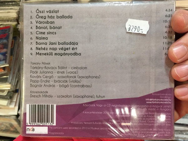 Tárkány Művek És Dresch Mihály ‎– Őszi Vázlatok - Élő Koncertfelvételek / Not On Label (Tárkány Művek Self-released) ‎Audio CD 2013 / TM 2014