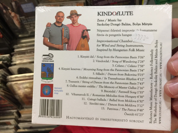KindOfLute - Szokolay Dongó Balázs, Bolya Mátyás / Hungarian Folk & Impro / Dialekton Népzenei Kiadó ‎Audio CD 2011 / BS-CD 15