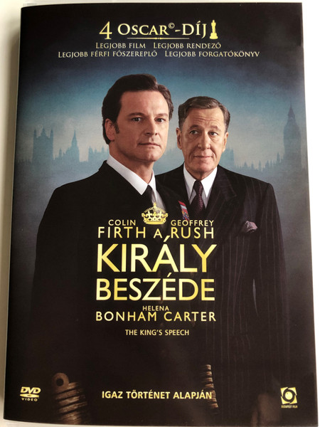 The King's Speech DVD 2001 A Király beszéde / Directed by Tom Hooper / Starring: Colin Firth, Geoffrey Rush, Helena Bonham Carter, Guy Pearce (5999544259379)