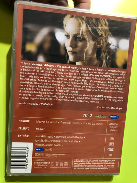 Mon Ange (My Angel) DVD 2004 Őrangyal / Directed by Serge Frydman / Starring: Vanessa Paradis, Vincent Rottiers (5998133169433)