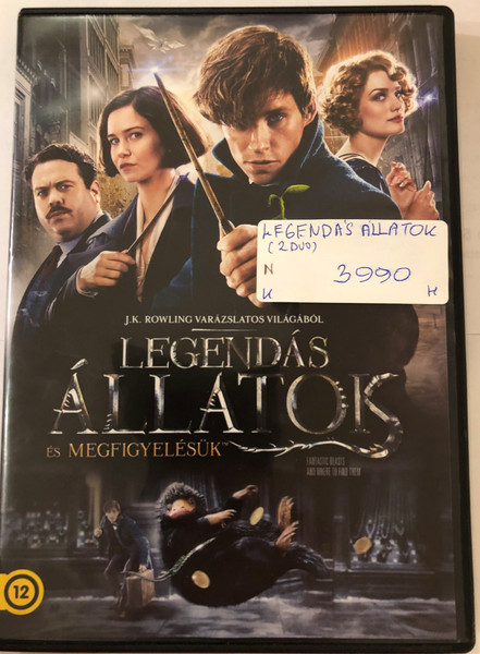 Fantastic Beasts and where to find them DVD 2016 Legendás Állatok és megfigyelésük / Directed by David Yates / Starring: Eddie Redmayne, Katherine Waterston, Dan Fogler, Alison Sudol, Ezra Miller, Samantha Morton (5996514044744)