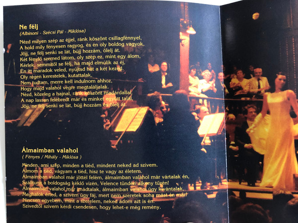 Miklósa Erika ‎– Szivárvány / Koncertfelvetelek es Nosztalgikus Slagerek A Regmultbol / Tanagra Koncert Bt. ‎2x Audio CD 2000 / ZÉ 2000