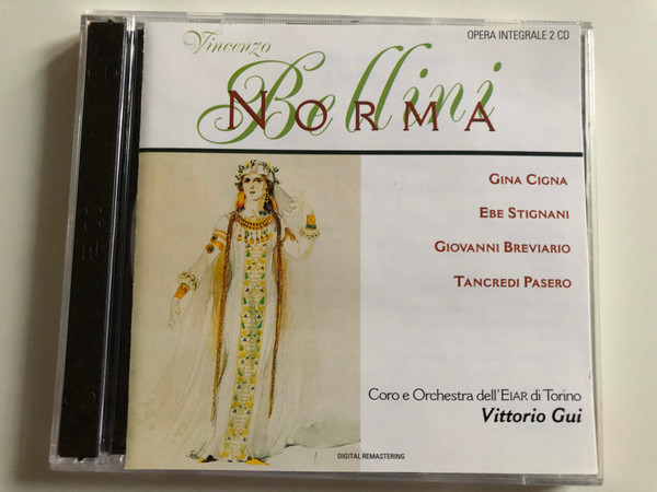 Vincenzo Bellini ‎– Norma / Gina Cigna, Ebe Stignani, Giovanni Breviario, Tancredi Pasero / Coro e Orchestra dell'Eiar di Torino, Vittorio Gui / Lyrica 2x ‎Audio CD 1998 / LRC 01091-2